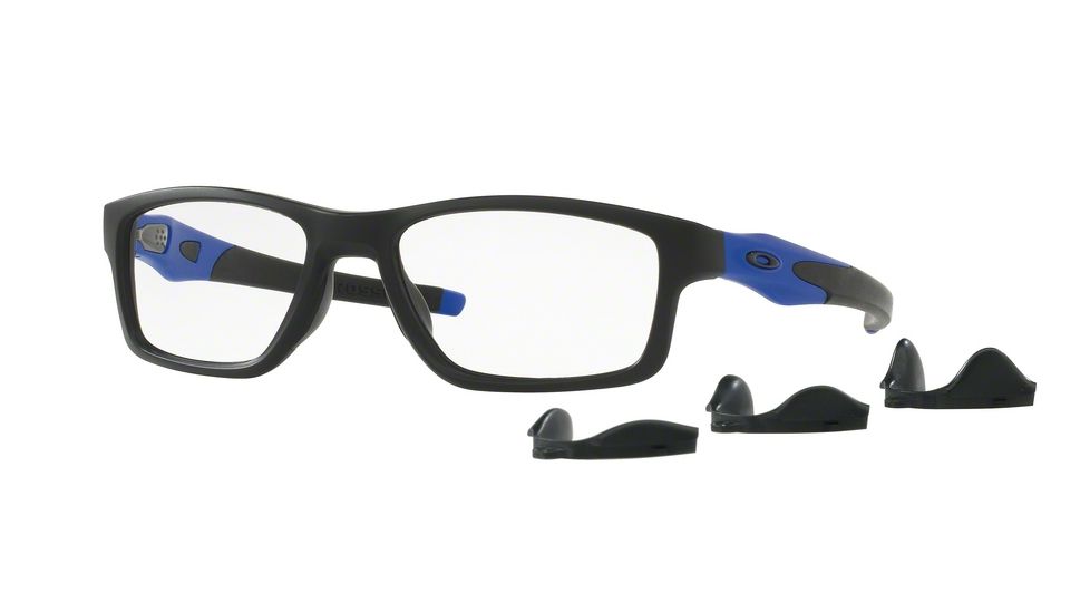 Oakley Crosslink MNP OX8090 Progressive Prescription Eyeglasses 809009-55 - Satin Black Frame