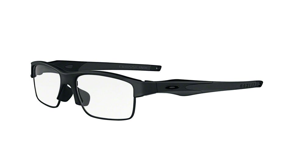 Oakley CROSSLINK SWITCH ASIAN OX3150 Progressive Prescription Eyeglasses 315001-56 - Satin Black Frame