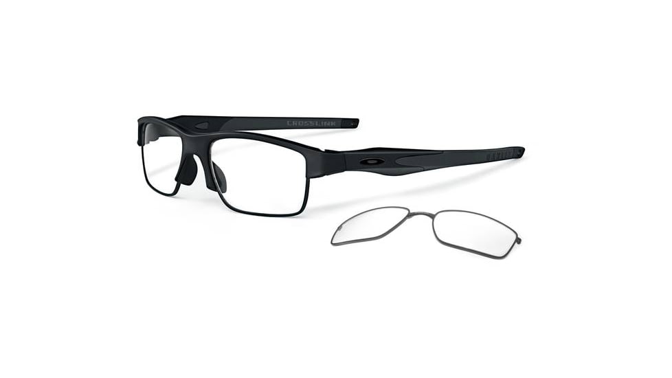 Oakley Crosslink Switch Eyeglasses - Satin Black/Satin Black Frame OX3128-0153