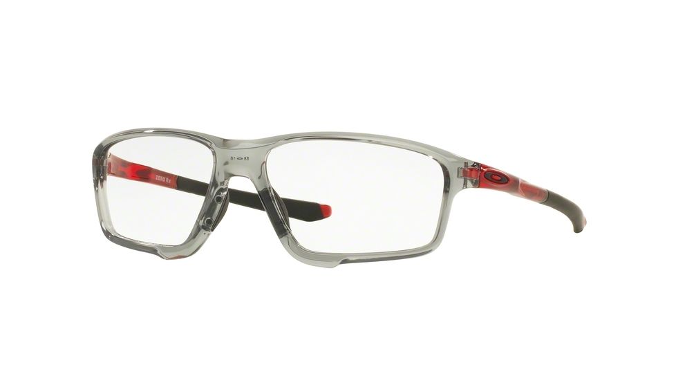 Oakley CROSSLINK ZERO OX8076 Progressive Prescription Eyeglasses 807604-56 - Grey Shadow Frame