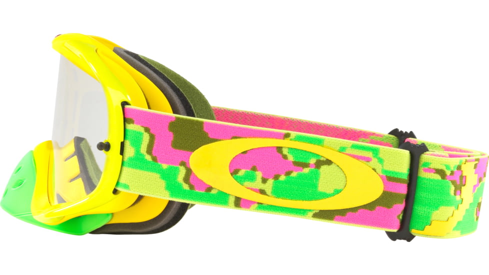 Oakley Crowbar MX Heritage Racer Goggle, Camo Purple/Clear, OO7025-55