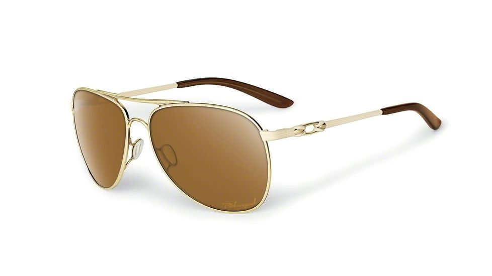 Oakley Daisy Chain Sunglasses 406204-60 - Polished Gold Frame, Bronze Polarized Lenses