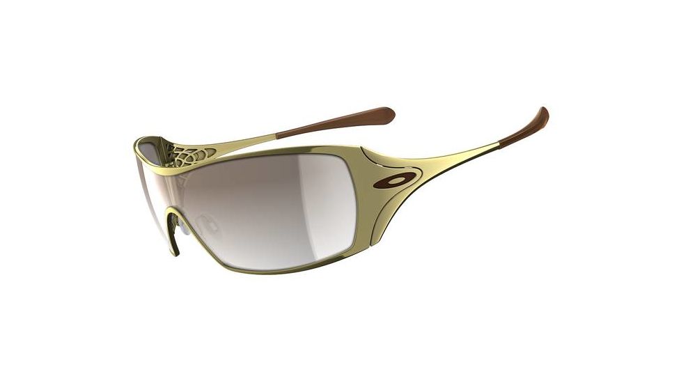 Oakley Dart Polished Gold Frame w/ Brown Gradient Lenses Women's Sunglasses 05-663