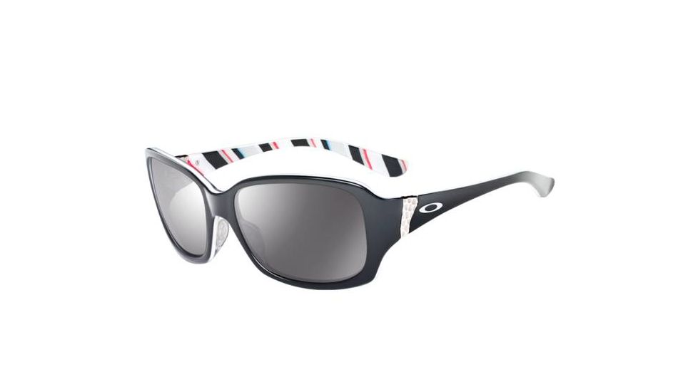 Oakley Discreet Black w/ Stripes  Women's Bifocal Rx Sunglasses OO2012-01