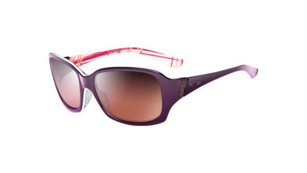 Oakley Discreet Purple Plaid Frame Progressive Vision Prescription Sunglasses OO2012-02