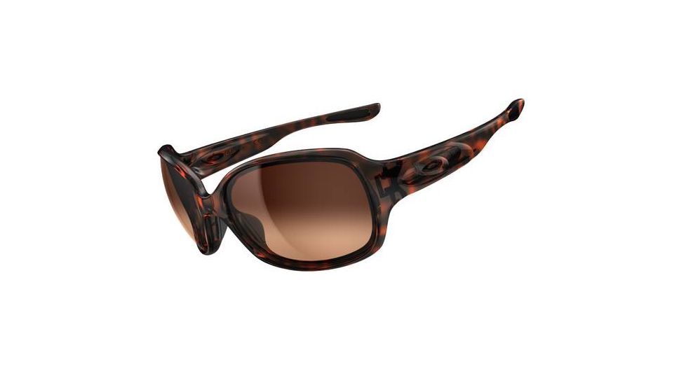 Oakley Drizzle Sunglasses, Tortoise Frame, Dark Brown Gradient Lens OO9159-04