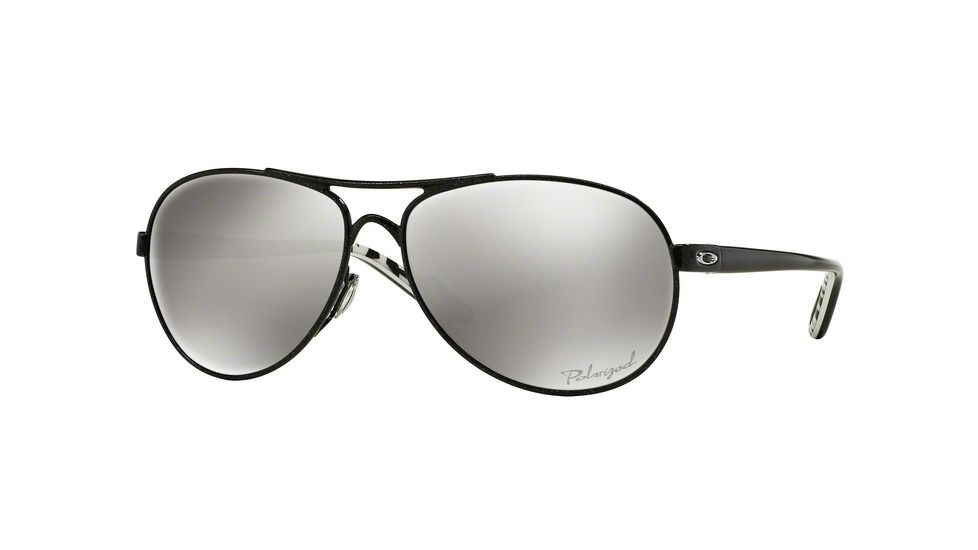 Oakley FEEDBACK OO4079 Single Vision Prescription Sunglasses OO4079-407924-59 - Lens Diameter 59 mm, Frame Color Metallic Black