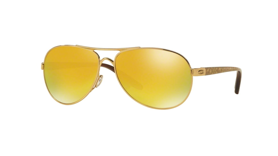 Oakley FEEDBACK OO4079 Single Vision Prescription Sunglasses OO4079-407928-59 - Lens Diameter 59 mm, Frame Color Polished Gold