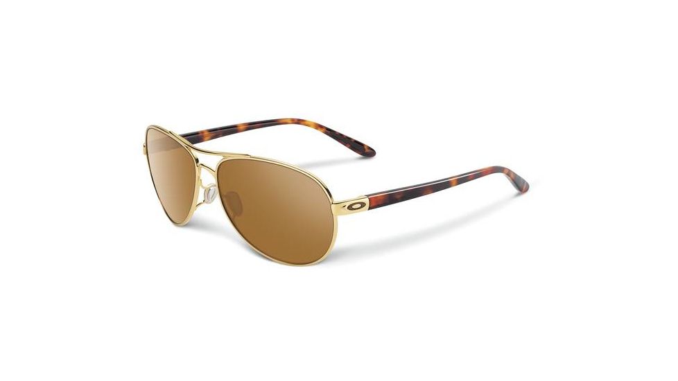 Oakley Feedback Womens Sunglasses, Polished Gold Frame, Tungsten Iridium Lens OO4079-04