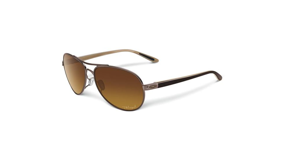 Oakley Feedback Womens Sunglasses, Polished Chocolate Frame, Brown Gradient Polarized OO4079-06
