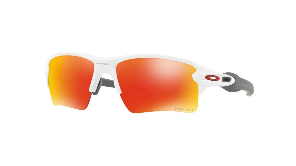 Oakley Flak 2.0 XL OO9188 Single Vision Prescription Sunglasses OO9188-918893-59 - Lens Diameter 59 mm, Frame Color Polished White