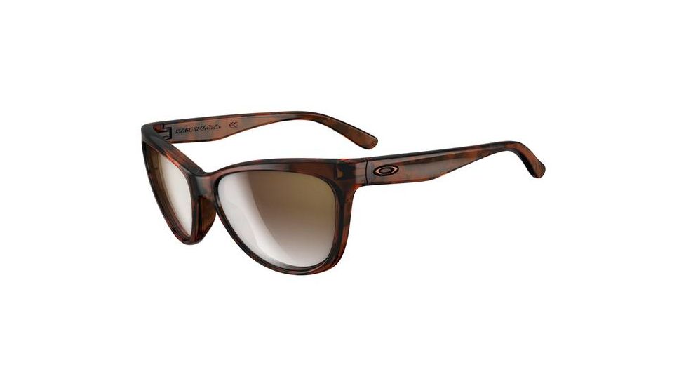 Oakley Fringe Tortoise Frame w/ Dark Brown Gradient Lenses Women's Prescription Sunglasses OO9124-06