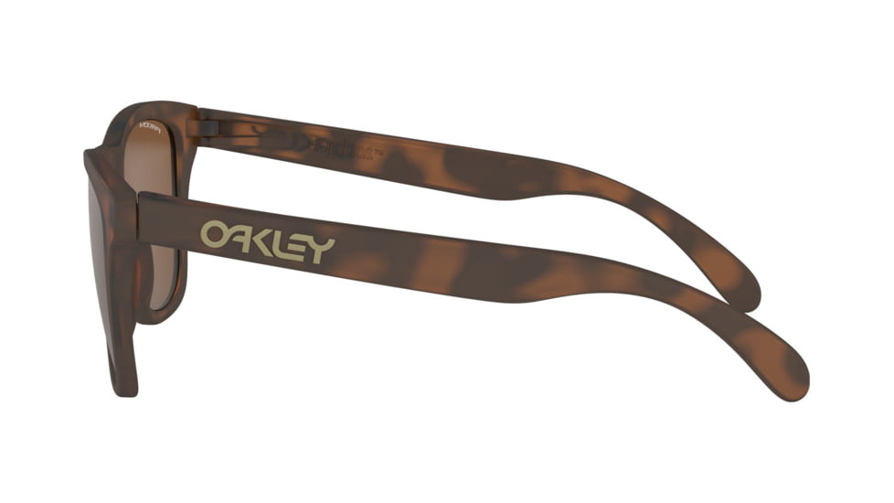 Oakley Frogskins OO9013 Single Vision Prescription Sunglasses OO9013-24-416-55 - Lens Diameter 55 mm, Frame Color Matte Brown Tortoise
