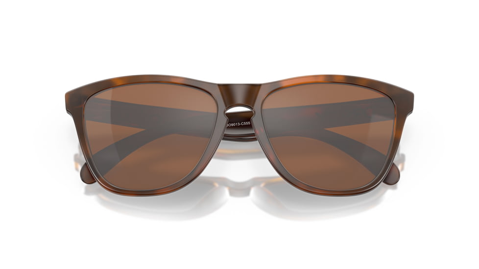 Oakley Frogskins OO9013 Progressive Prescription Sunglasses OO9013-9013C5-55 - Lens Diameter 55 mm, Frame Color Matte Tortoise