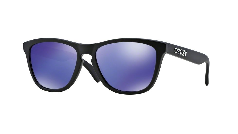 Oakley FROGSKINS OO9013 Single Vision Prescription Sunglasses OO9013-24-298-55 - Lens Diameter 55 mm, Frame Color Matte Black