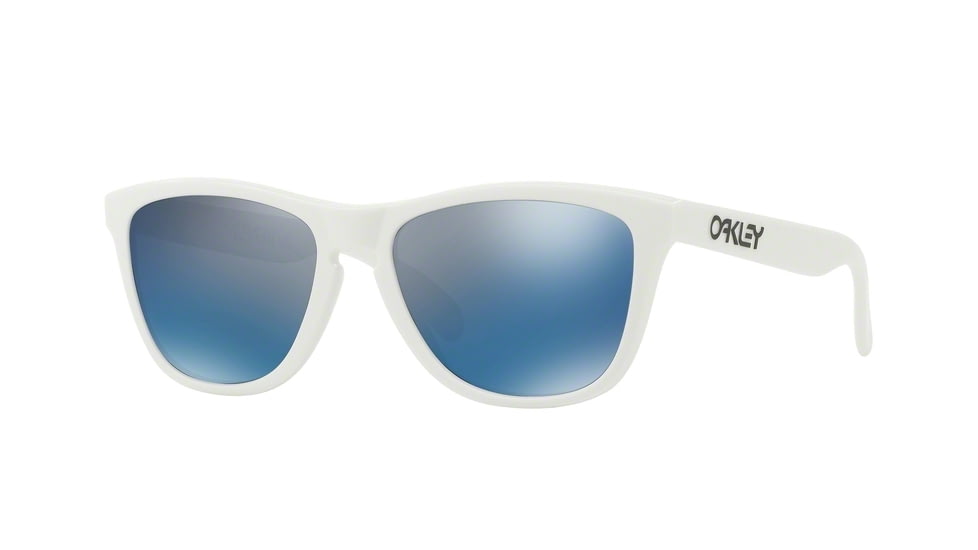 Oakley FROGSKINS OO9013 Single Vision Prescription Sunglasses OO9013-901388-55 - Lens Diameter 55 mm, Frame Color Matte White