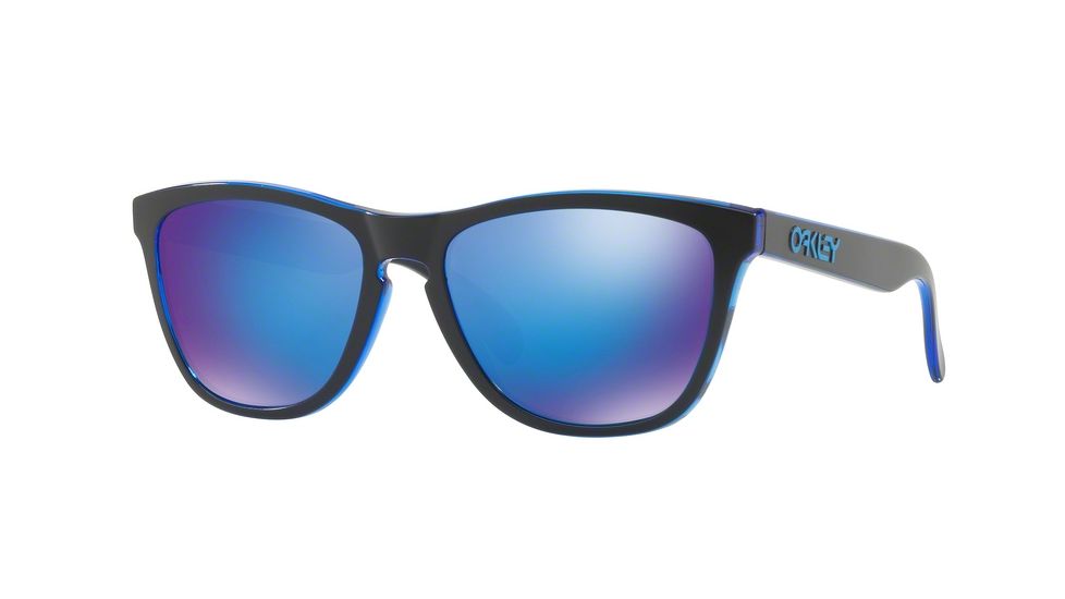 Oakley Frogskins OO9013 Single Vision Prescription Sunglasses OO9013-9013A9-55 - Lens Diameter 55 mm, Frame Color Eclipse Blue