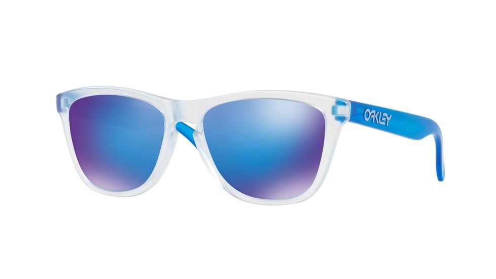 Oakley Frogskins OO9013 Single Vision Prescription Sunglasses OO9013-9013B2-55 - Lens Diameter 55 mm, Frame Color Matte Clear