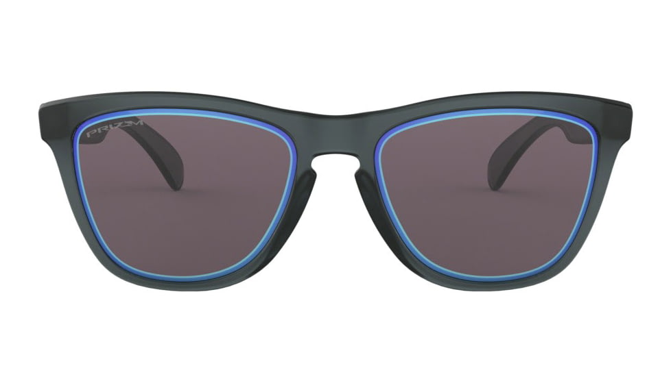 Oakley Frogskins OO9013 Progressive Prescription Sunglasses OO9013-9013E3-55 - Lens Diameter 55 mm, Frame Color Matte Crystal Black