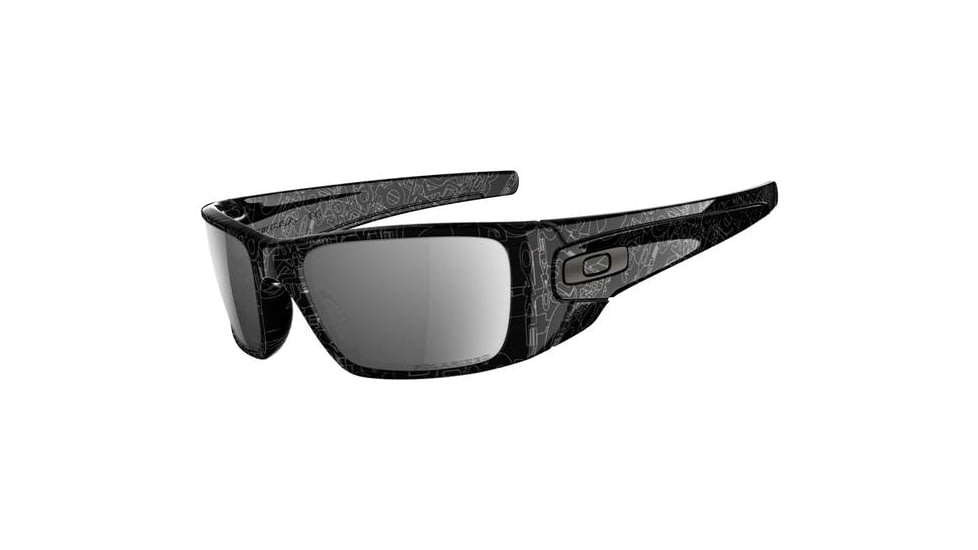 Oakley Fuel Cell Rx Sunglasses - Black/Gray History Text/Black Irid. Polar OO9096-07