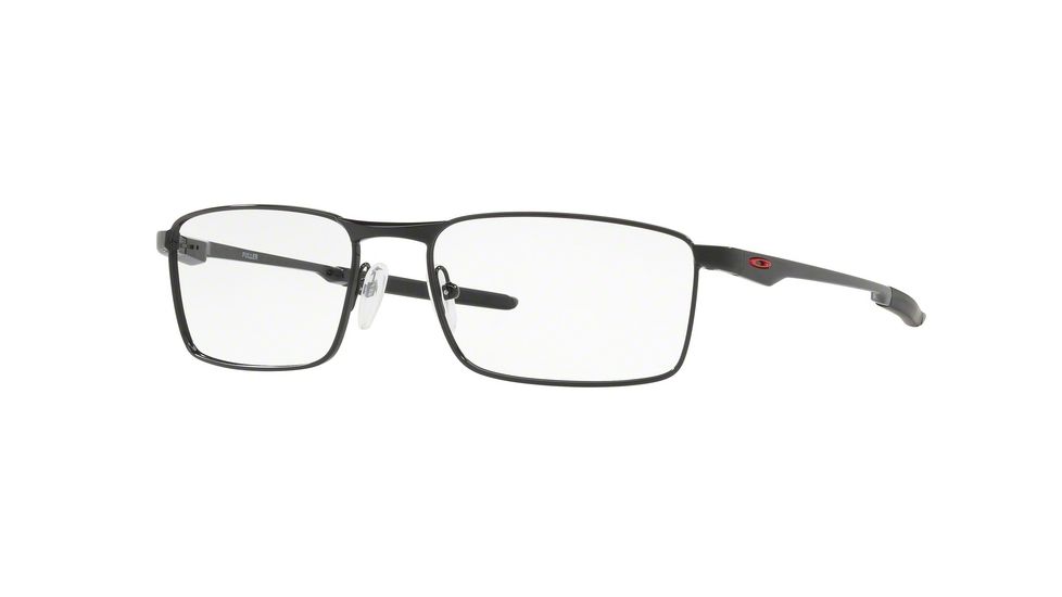 Oakley FULLER OX3227 Eyeglass Frames 322703-53 - Polished Black Frame, Clear Lenses