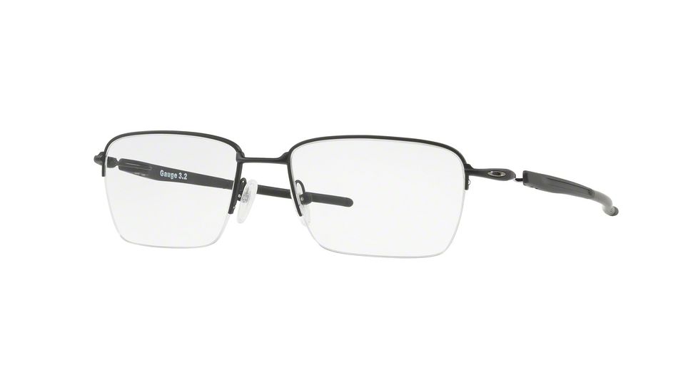 Oakley GAUGE 3.2 BLADE OX5128 Bifocal Prescription Eyeglasses 512801-52 - Matte Black Frame, Clear Lenses