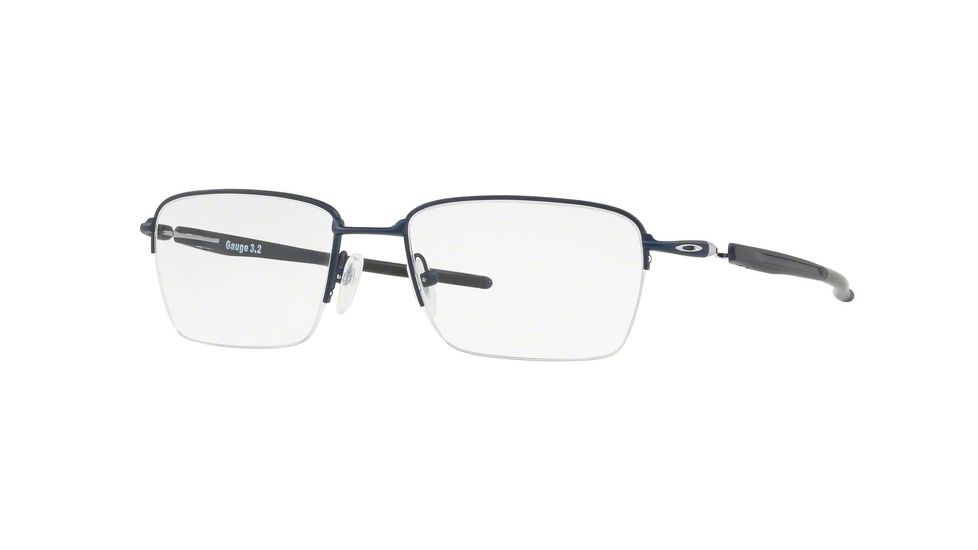 Oakley GAUGE 3.2 BLADE OX5128 Bifocal Prescription Eyeglasses 512803-52 - Matte Midnight Frame, Clear Lenses