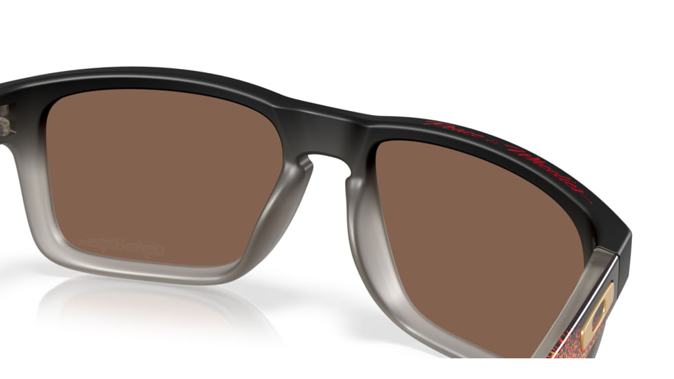 Oakley Holbrook Sunglasses, Black Fade Grey Ink, PRIZM 24K Polarized, OO9102-AH55