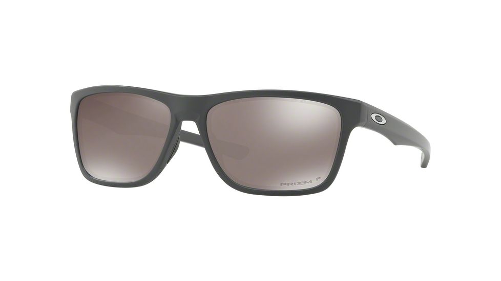 Oakley HOLSTON OO9334 Sunglasses 933411-58 - Matte Dark Grey Frame, Prizm Black Polarized Lenses
