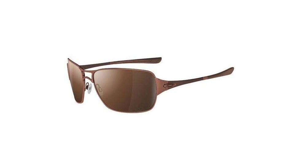Oakley Impatient Polished Brown Frame w/ VR28 Black Iridium Polarized Lenses Sunglasses 12-999