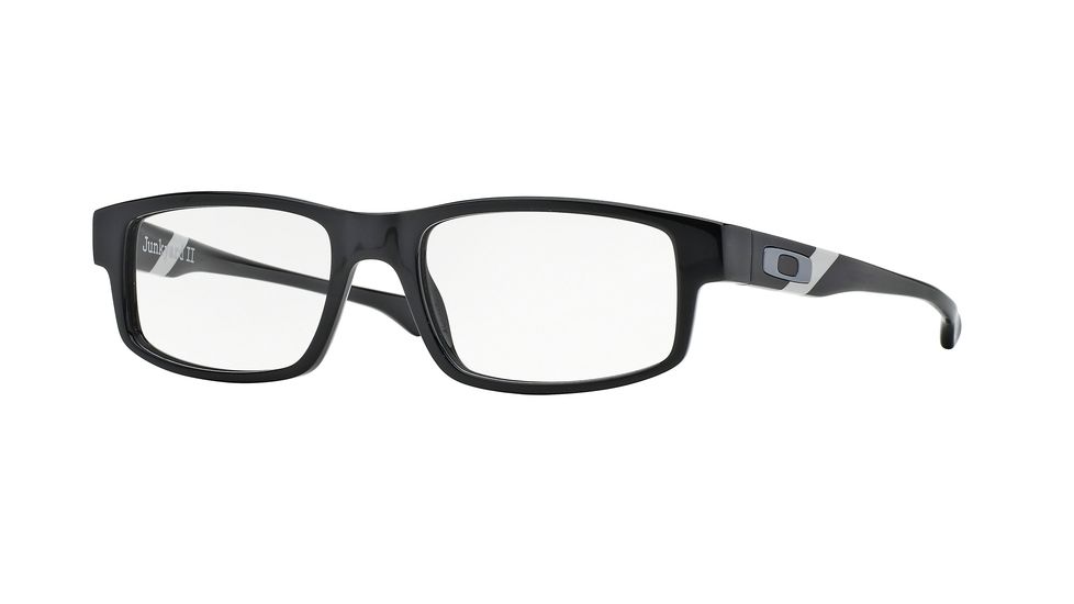 Oakley JUNKYARD II OX1097 Progressive Prescription Eyeglasses 109705-51 - Polished Black Frame, Clear Lenses