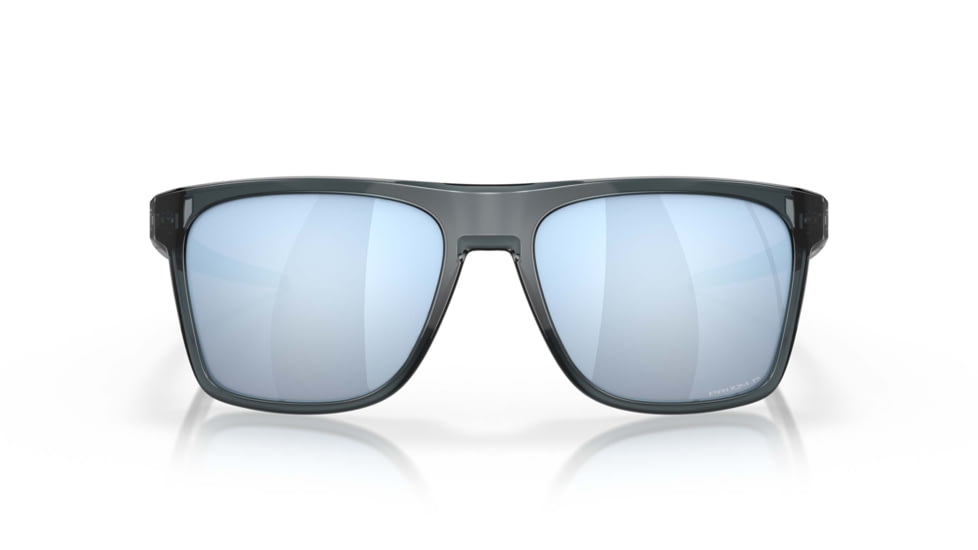 Oakley Leffingwell Sunglasses, Crystal Black Frame, Prizm Deep Water Lens, Polarized, 57, OO9100-910005-57