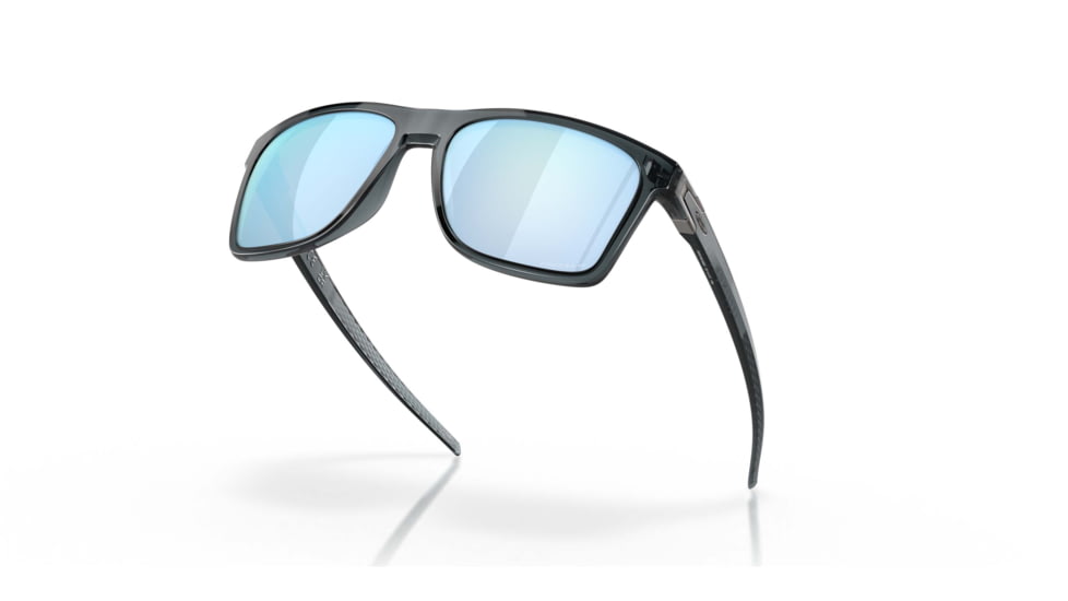 Oakley Leffingwell Sunglasses, Crystal Black Frame, Prizm Deep Water Lens, Polarized, 57, OO9100-910005-57