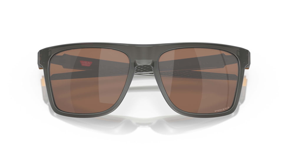 Oakley Leffingwell Sunglasses, Matte Grey Smoke Frame, Prizm Tungsten Lens, 57, OO9100-910002-57