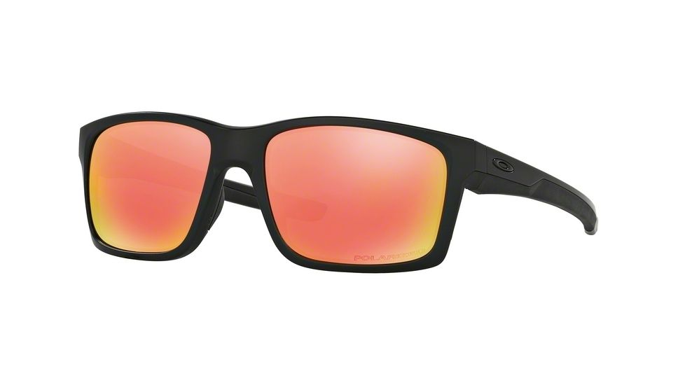 Oakley MAINLINK OO9264 Single Vision Prescription Sunglasses OO9264-926407-57 - Lens Diameter 57 mm, Frame Color Matte Black