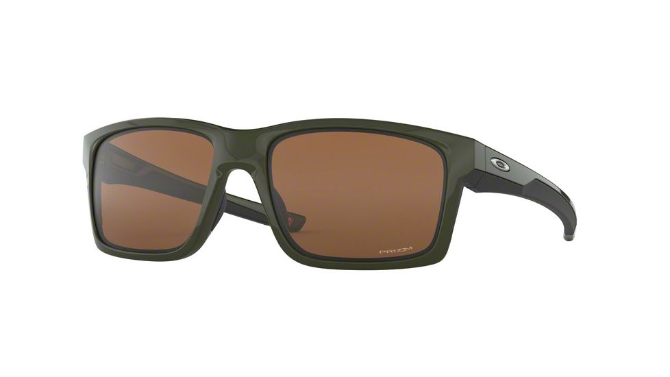 Oakley Mainlink OO9264 Single Vision Prescription Sunglasses, 61mm, Military Green, OO9264-926444-61-SV