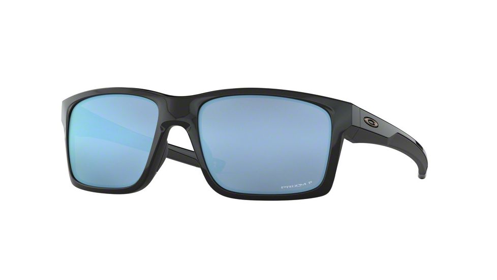 Oakley Mainlink OO9264 Single Vision Prescription Sunglasses, 61mm, Polished Black, OO9264-926447-61-SV