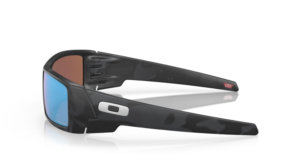 Oakley OO9014 Gascan Sunglasses - Men's, Matte Black Camo Frame, Prizm Deep Water Polarized Lens, Asian Fit, 60, OO9014-901481-60