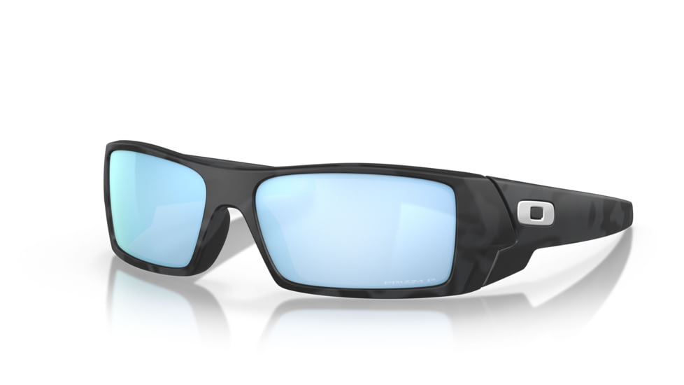 Oakley OO9014 Gascan Sunglasses - Men's, Matte Black Camo Frame, Prizm Deep Water Polarized Lens, Asian Fit, 60, OO9014-901481-60