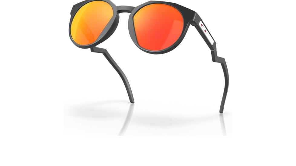 Oakley OO9464A HSTN A Sunglasses - Mens, Matte Carbon Frame, Prizm Ruby Lens, Asian Fit, 52, OO9464A-946403-52