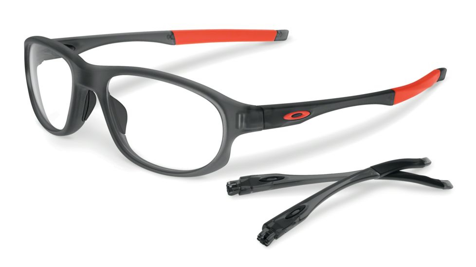 Oakley OX8048-0456 Crosslink Strike Eyeglass Frames, Satin Grey Smoke Frame