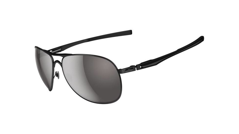 Oakley Plaintiff Sunglasses, Matte Black Frame, Warm Grey Lens OO4057-01