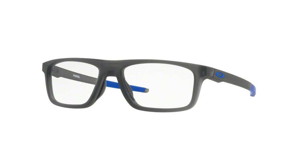 Oakley POMMEL OX8127 Single Vision Prescription Eyeglasses 812702-53 - Satin Grey Smoke Frame, Clear Lenses