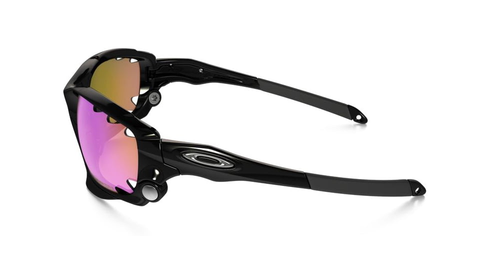 Oakley Racing Jacket Sunglasses Polished Black Frame, Prizm Trail &amp; Clear Vented Lens-OO9171-33