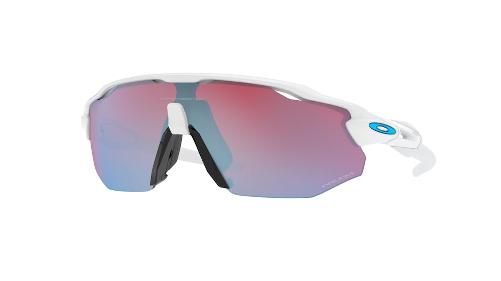 Oakley OO9442 Radar EV Advancer Sunglasses - Men's, Polished White Frame, Prizm Snow Sapphire Irid Lens, 38, OO9442-944210-38