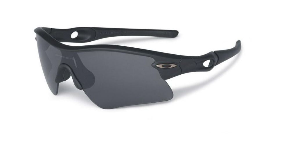 Oakley Radar Range Single Vision Prescription Sunglasses, Matte Black Frame, 11-471SV