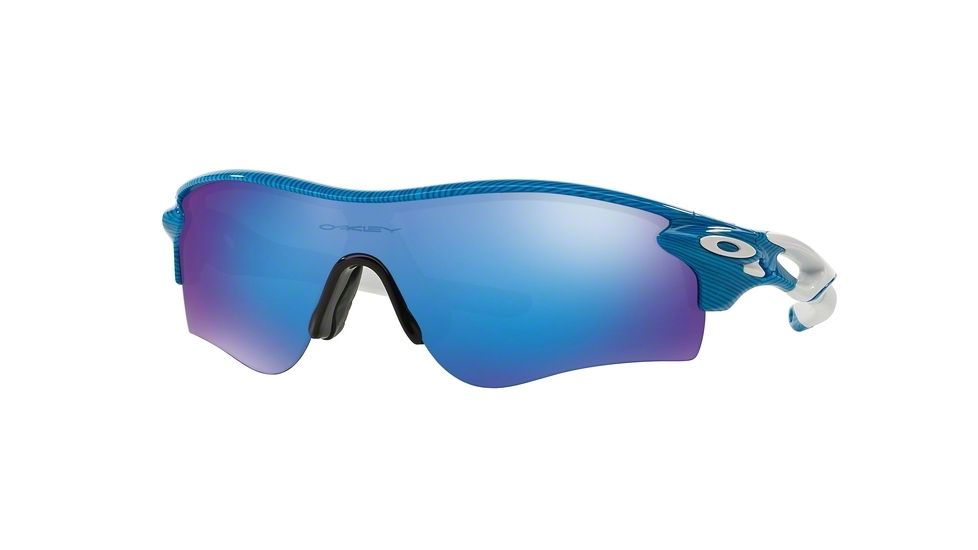 Oakley SI Radarlock Path Single Vision Prescription Sunglasses OO9181-918146-38 - Lens Diameter 38 mm, Frame Color Fingerprint Sky Blue