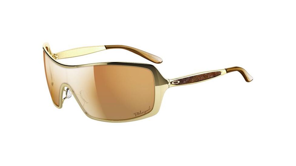 Oakley Remedy Polished Gold Frame w/ Bronze Polarized Lenses Women's Sunglasses OO4053-05