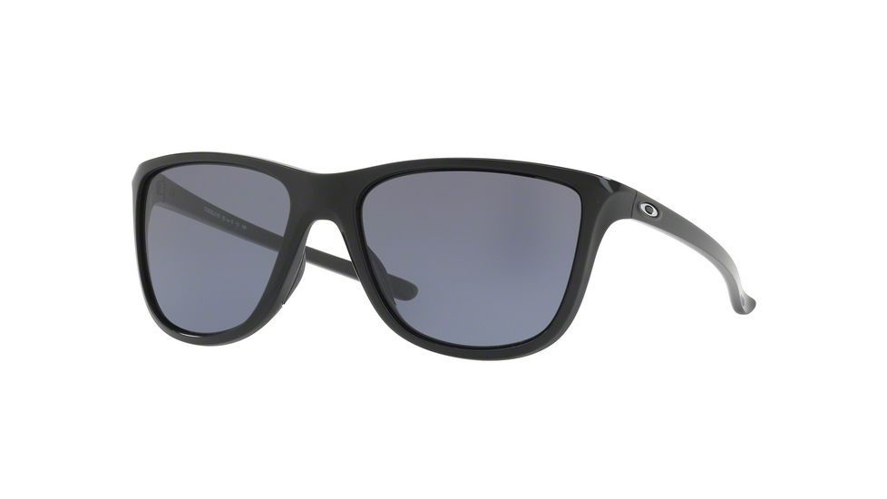 Oakley REVERIE OO9362 Single Vision Prescription Sunglasses OO9362-936201-55 - Lens Diameter 55 mm, Frame Color Polished Black