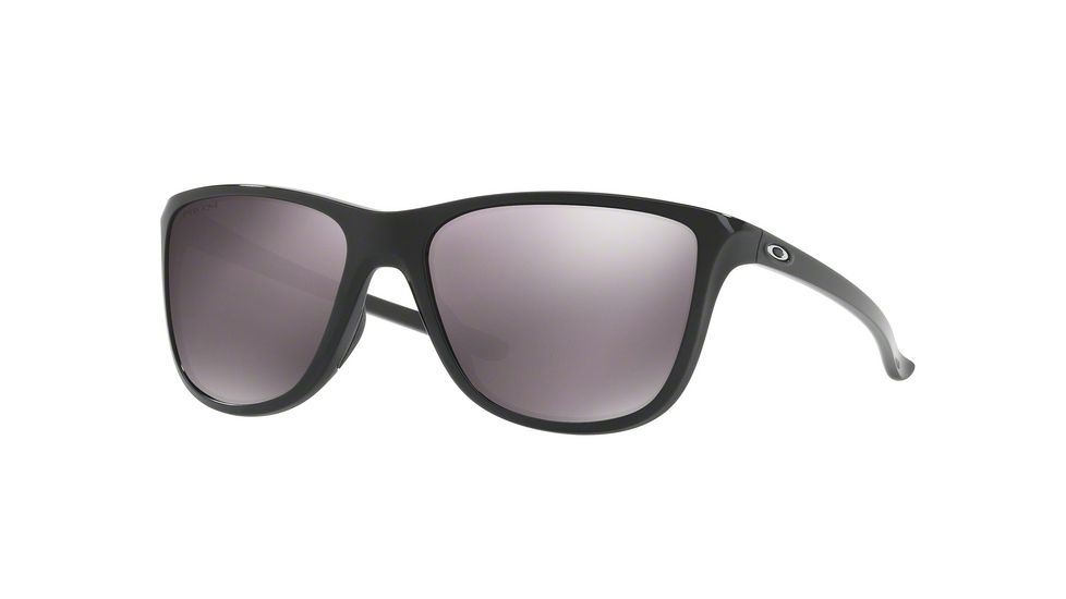 Oakley REVERIE OO9362 Single Vision Prescription Sunglasses, 55mm, Polished Black, OO9362-936207-55-SV